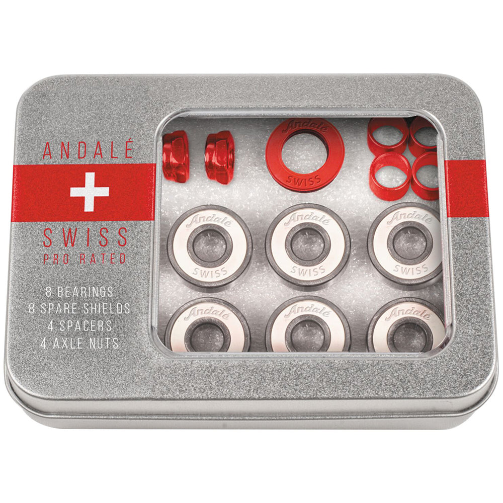 Andale Swiss Tin Box Inkl. Spacer + Axle Nuts