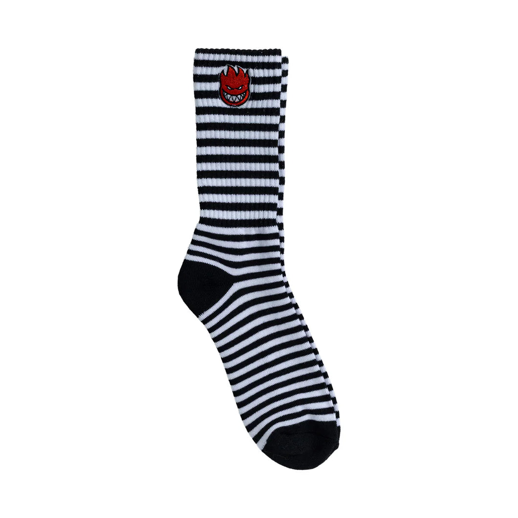 Spitfire Bighead Fill Emb Stripe Socks
