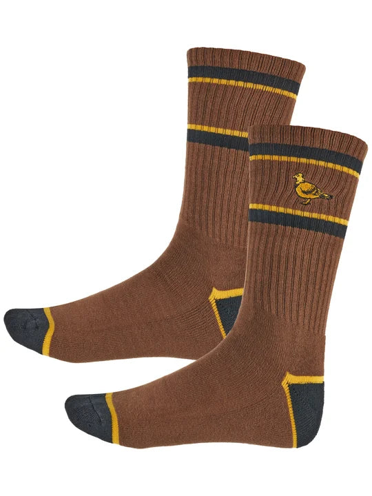 Anti Hero Hecho por skate socks brown