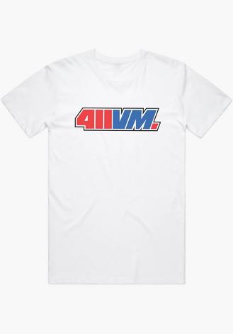 411VM Shirt wht/red/blu L