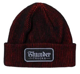 Thunder Script Patch Cuff Beanie