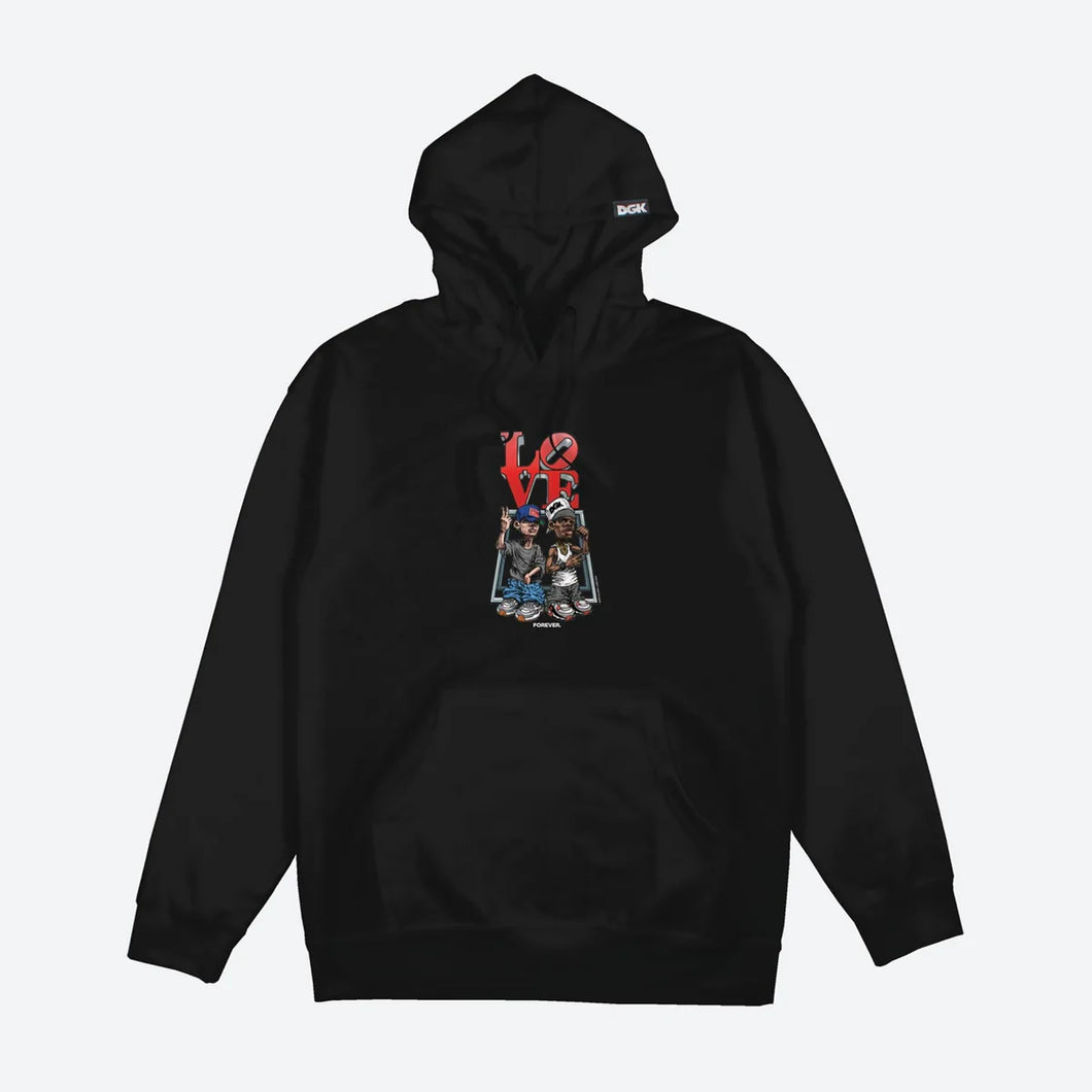 DGK Love Forever XL Hoodie black
