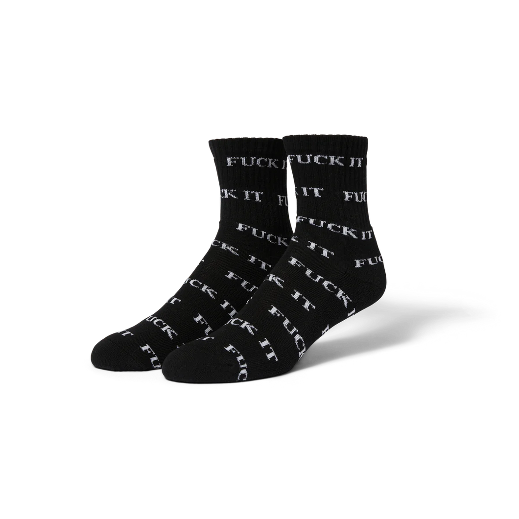 Huf Fuck it 1/4 Socken black