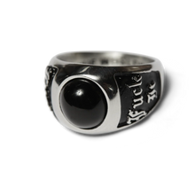 Lade das Bild in den Galerie-Viewer, Huf Onyx Signet Ring silver 9
