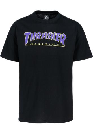 Thrasher Outlined Shirt Gr. XL blk-purple