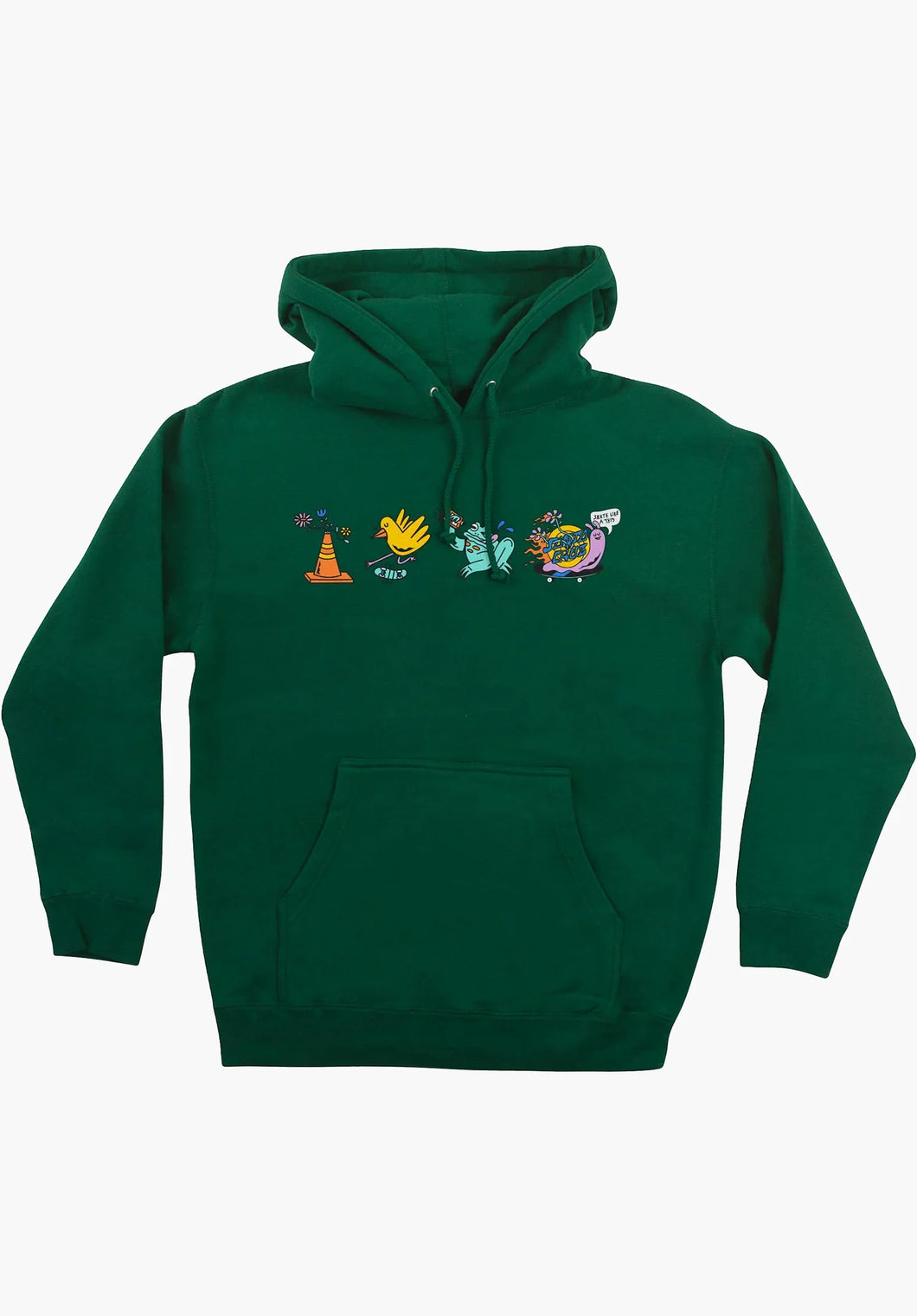 Santa Cruz x Skate like a girl grn Hoodie Gr. S