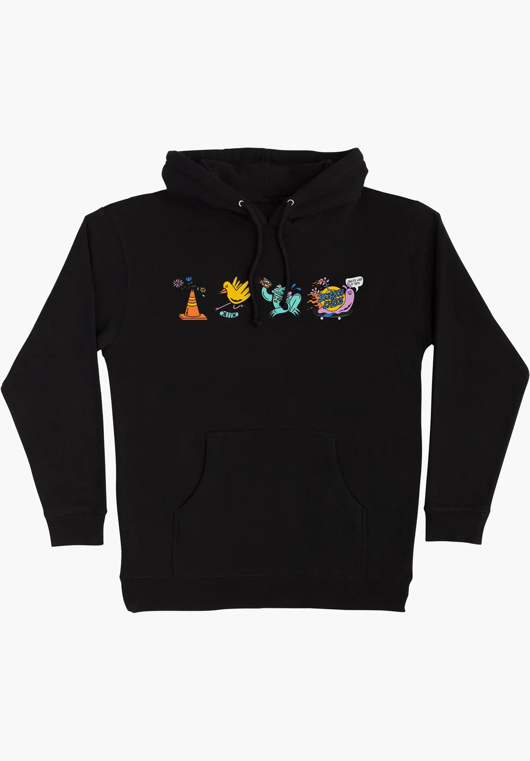Santa Cruz x Skate like a girl blk Hoodie Gr. S