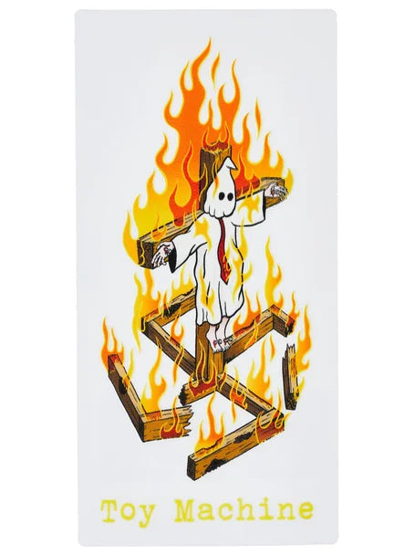 Toy Machine Charred Cross Sticker