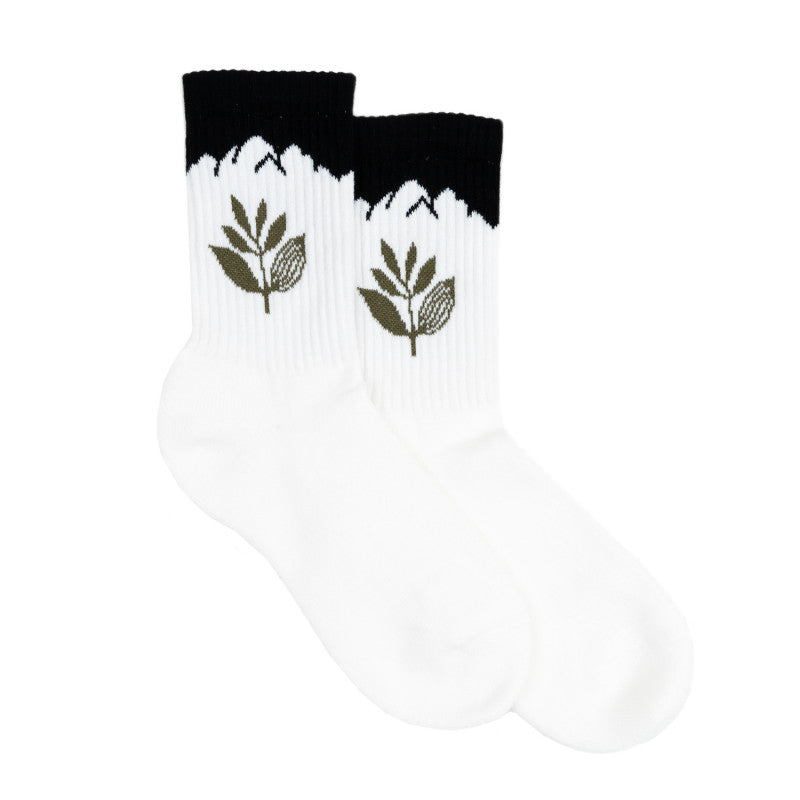 Magenta MTN Socks white